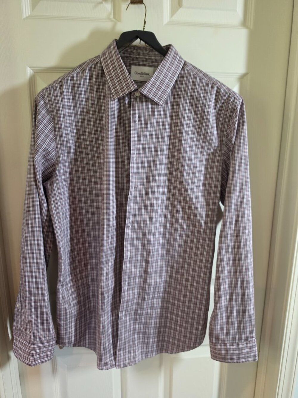 Goodfellow & co men's plaid dress shirt